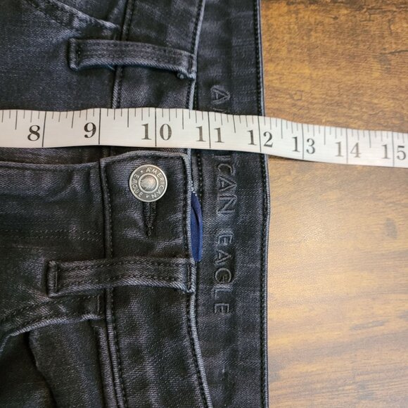 American Eagle Jeans 6 R 360 Next Level Stretch Super Hi Rise Jegging Black - Picture 8 of 11